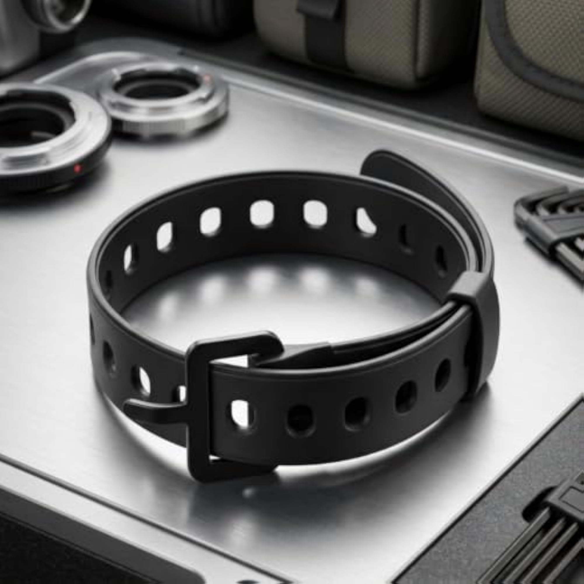 Reusable Rubber Strap with Buckle, Multifunctional Utility Strap